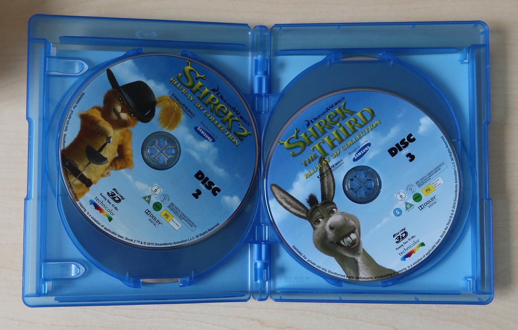 Tutti i DVDs: Blu-Ray SHREK 3D - the complete Collection - NEU – Nuovo e nell'imballaggio originale da Zürich venduto da Piki7 3