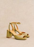 Heels Shoes Women - Green - Sezane