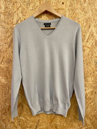 MASSIMO DUTTI Pull Gris Neige