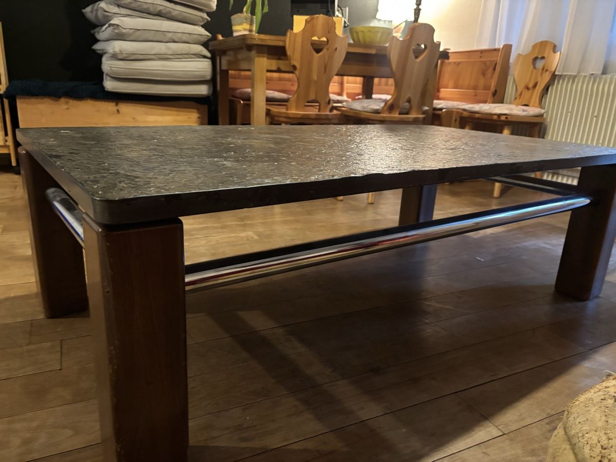 Tavoli: Salontisch mit Steinplatte ca. 140x70 cm – Usato da Winterthur venduto da ami_xt27 4