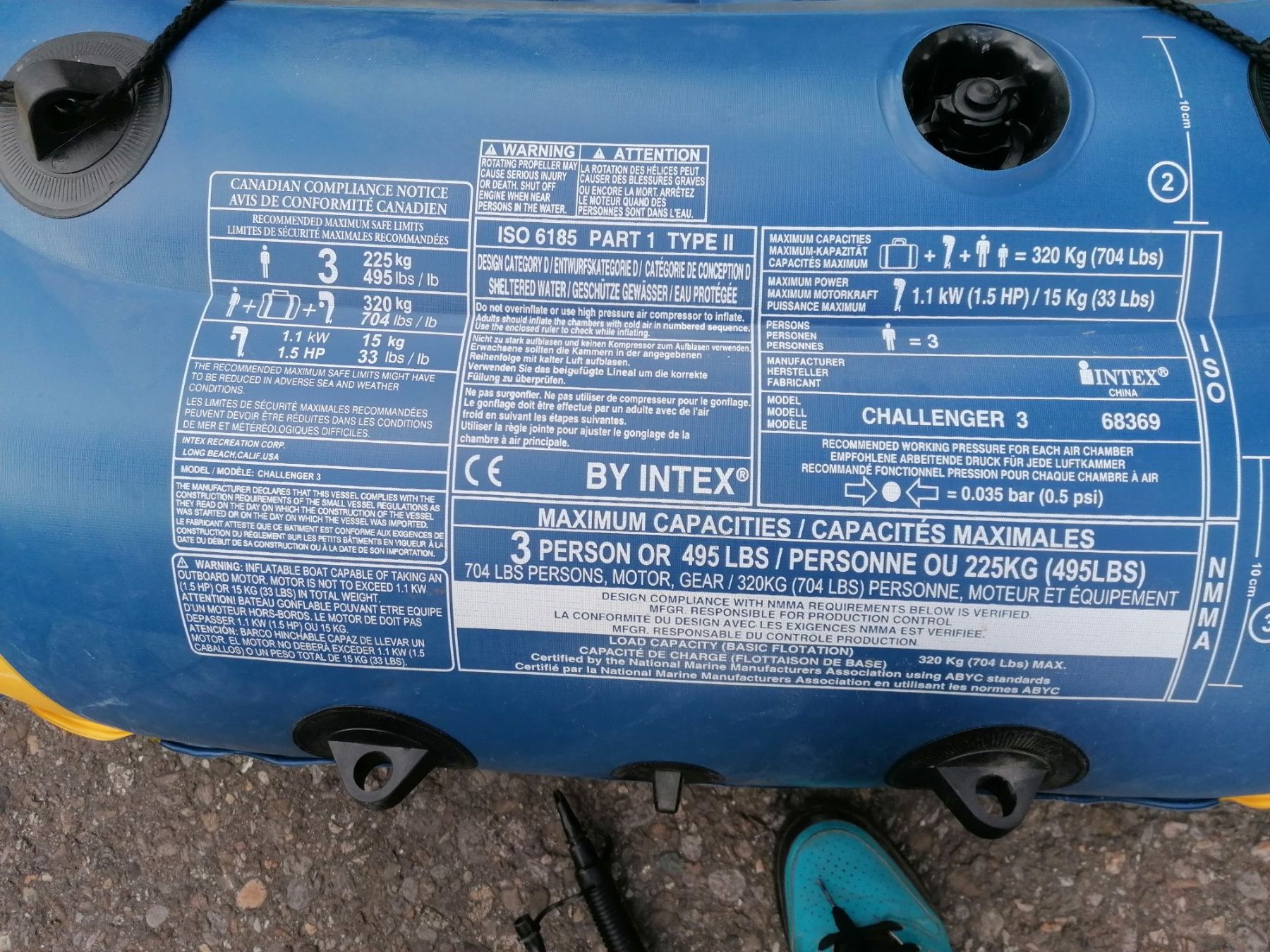 Barche: INTEX Challenger 3 Boot für 3Personne oder 320kg – Usato da Biel / bienne venduto da Sarouch9 7