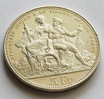 Schützentaler 1883 Silber Schützen Taler Lugano Tessin Münze