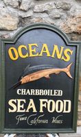 Panneau décoratif Océans Charbroiled Seafood -Vintage!