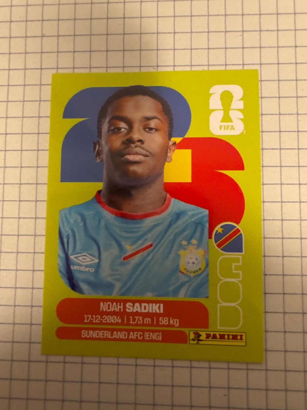 Panini Sammelbilder & Trading cards: Panini Sticker WM 2026, COD 12 Noah Sadiki – Neu (gemäss Beschreibung) aus Winterthur von mathis-spielsteine