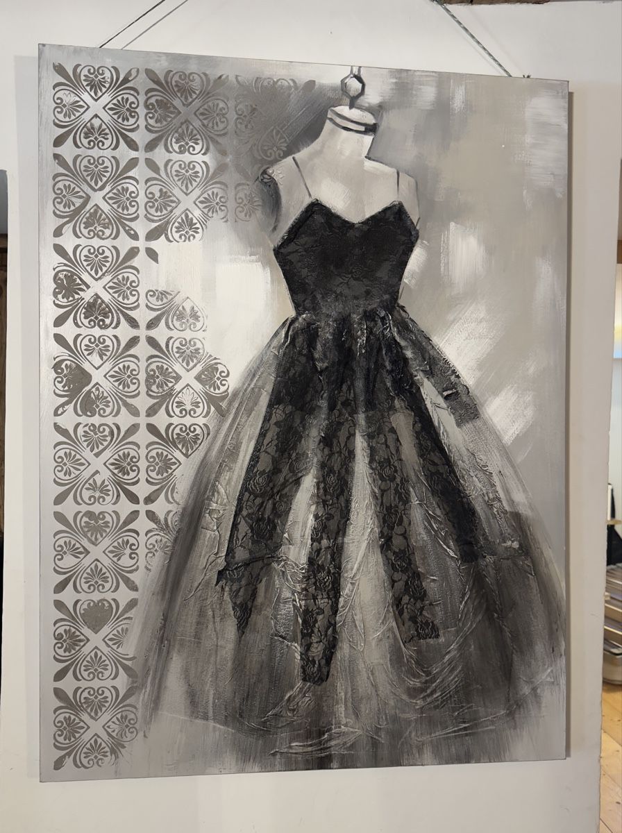Tableaux: Gemälde mit schwarzem Kleid – D'occasion à Sissach par ani_h9y9