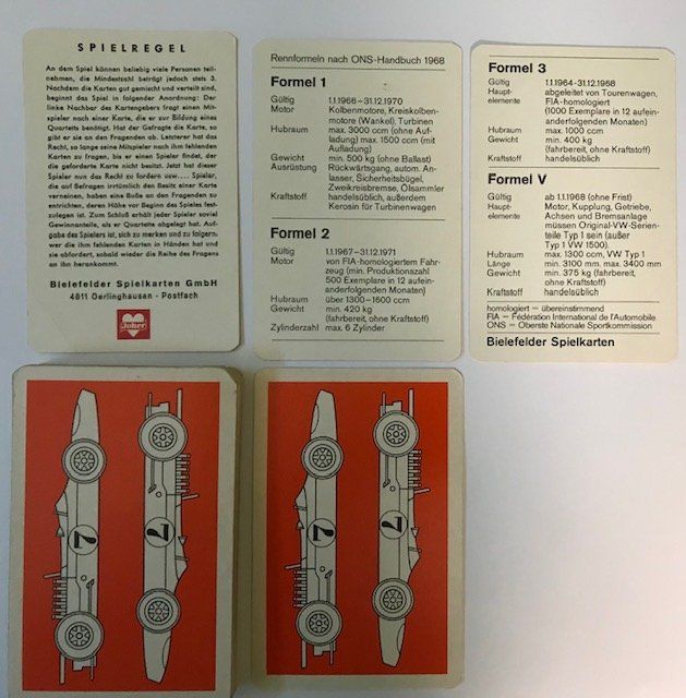 Giochi: Quartett Rennwagen 0182 – Usato da Zürich venduto da gigimai67 5