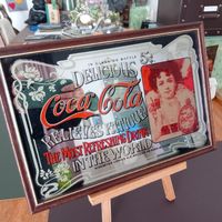 Woow: Coca cola Spiegel Bild / Retro
