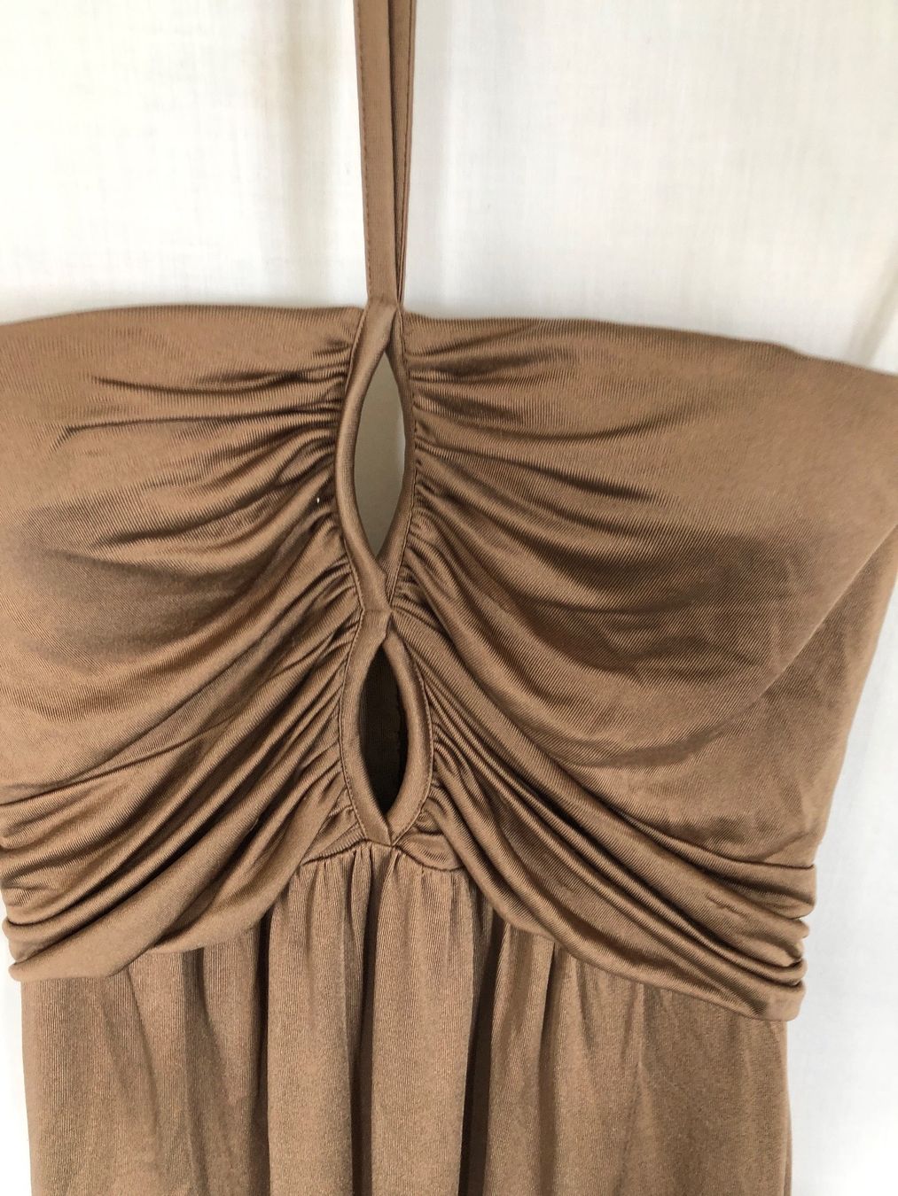 Max Mara Kleider: Robe bustier maxi couleur bronze Pianoforte di Max Mara – Gebraucht aus Coppet von Vanessamode 6
