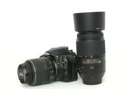 Nikon D3100 Kit, AF-S VR 18-55mm + 55-300mm
