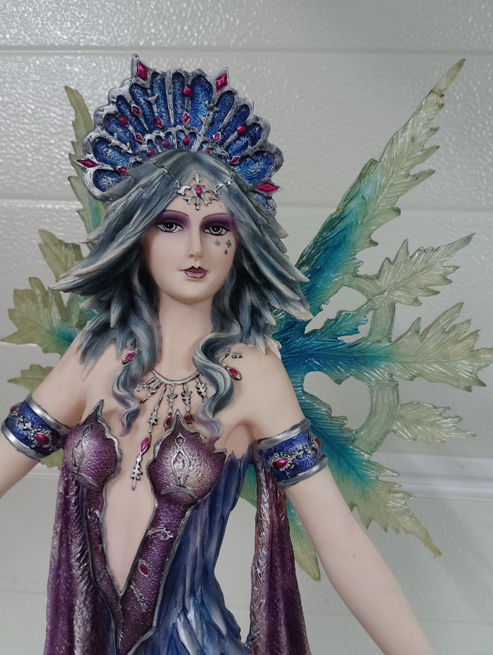 Statuette: Grosse Fee Elfe  Winterfee Eisfee Figur Rarität – Usato da Brislach venduto da Falke666 1