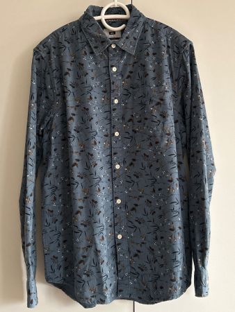Herren Hemd petrol mit Muster REGULAR FIT von WE Gr. M