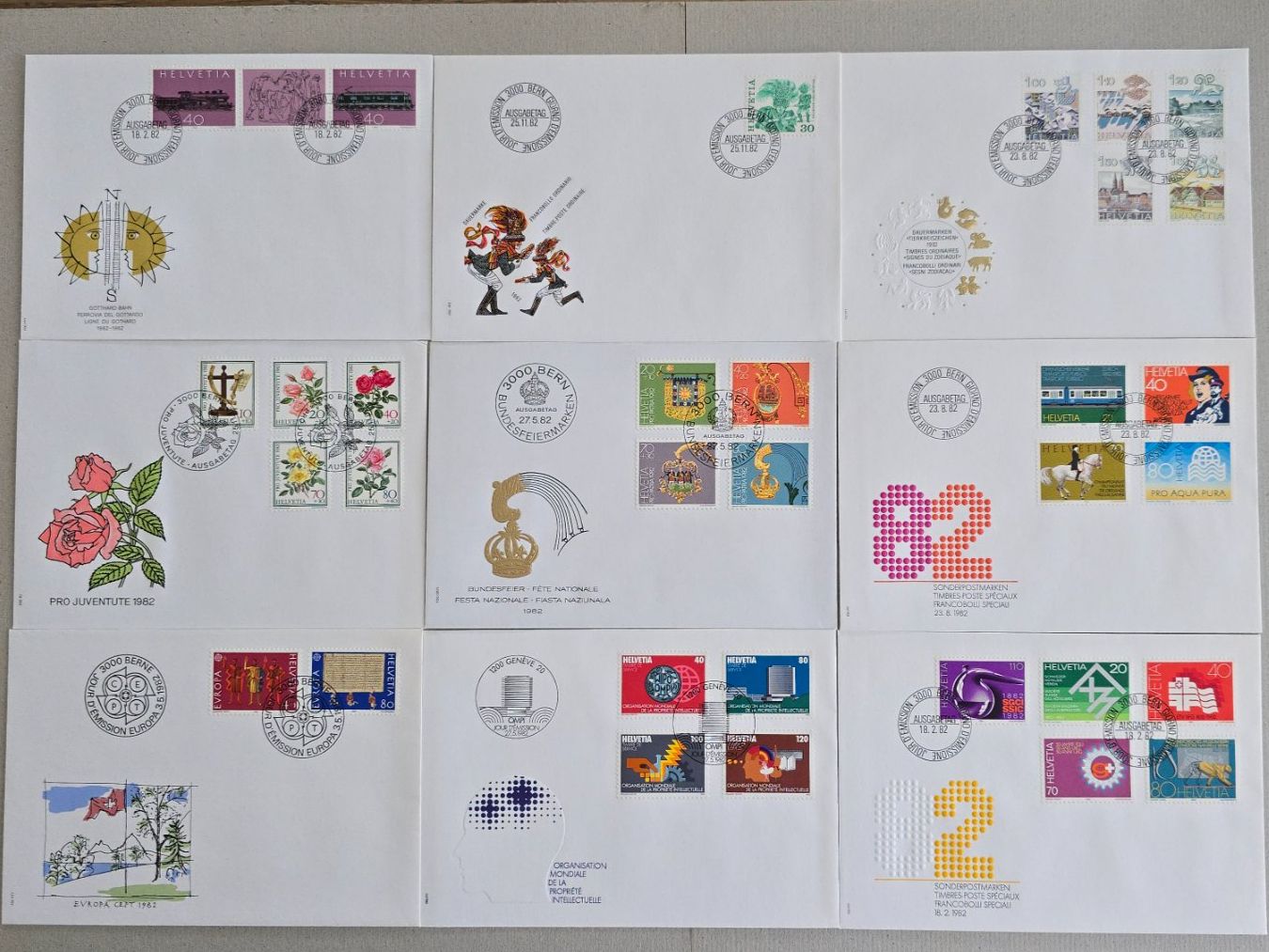 Tutti i francobolli: 40 FDC Schweiz, und einige philatelistische Objekte – Usato da Schwyz venduto da Danyclau 4