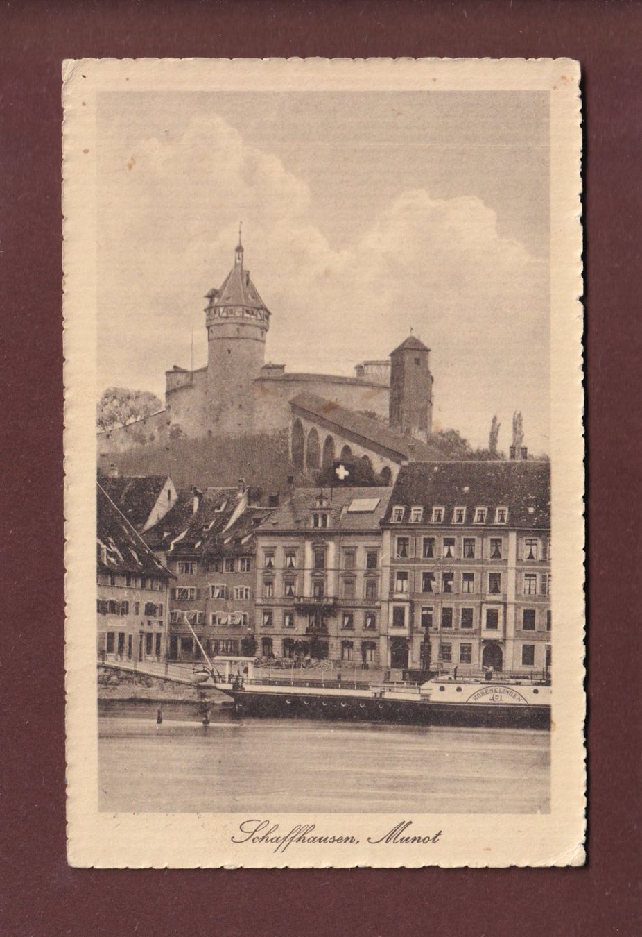 Cartoline postali: SCHAFFHAUSEN - Munot - Schiff - 1917 – Usato da Pully venduto da nicecards