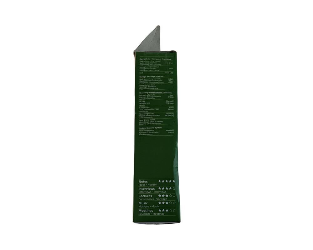 Philips Registratori: PHILIPS Voice Tracer DVT1160, 8GB, schwarz – Nuovo (secondo la descrizione) da Luzern venduto da Restwert_Luzern 4