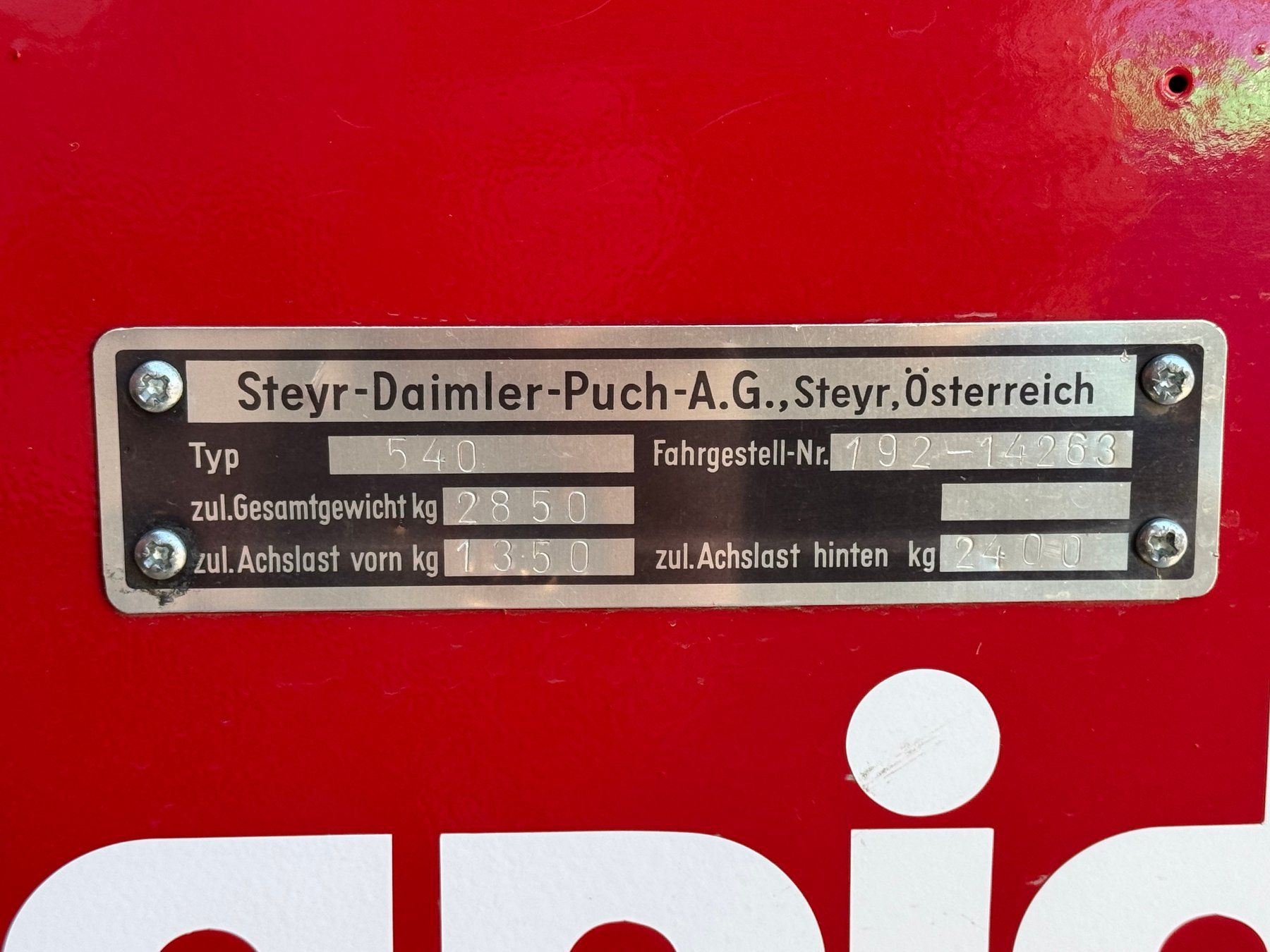Steyr Tracteurs: Traktor Steyr 540 – D'occasion à Rheineck par Schal9 3