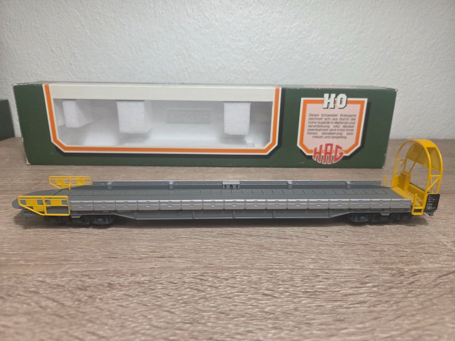 Hag Modellini di ferrovie: Hag 375 Auffahrwagen BLS H0 – Usato da St-Aubin-Sauges venduto da Lo_Go 1