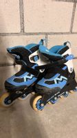 Inline Skates Micro blau schwarz gebraucht mit Schoner