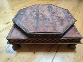 Antiker, dekorativer Holz-Tisch, Vintage Look, Top Herbst!