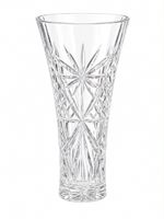Crystal Glass Vase Cut Crystal Star Pattern Tall