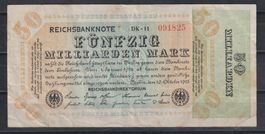 Reichsbanknote 50 MILLARDEN Mark 1923
