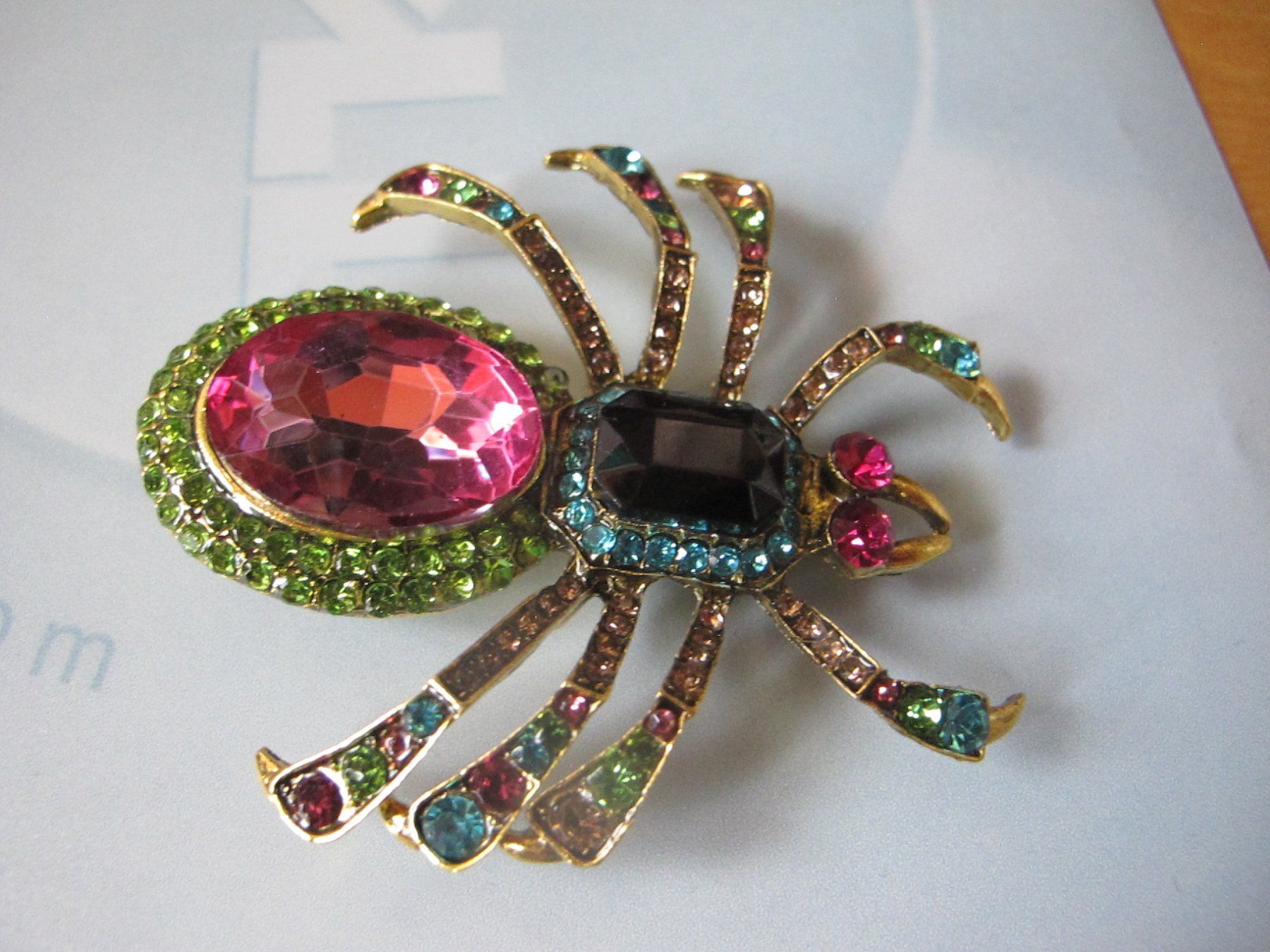 Spille & Fermagli: Extravagante  Spinnen Brosche mit Strass-Steinen! – Nuovo (secondo la descrizione) da Löhningen venduto da Chimae67 3