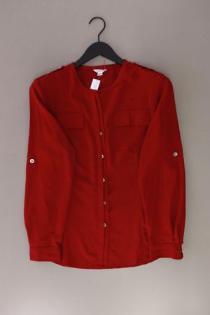 Calvin Klein Langarmbluse Gr. L rot