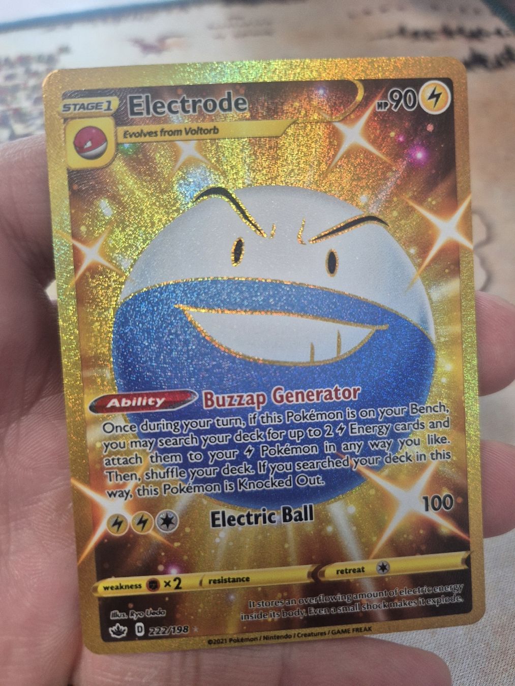 Pokémon Carte collezionabili: Shiny Electrode Gold eng. – Nuovo (secondo la descrizione) da Güttingen venduto da trophy117