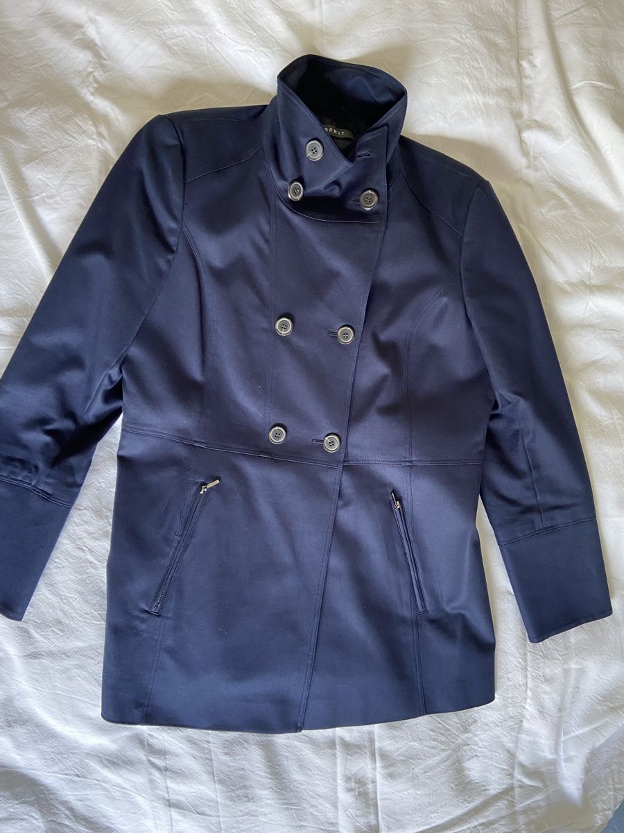 Esprit Cappotti: Esprit Übergangsjacke Damen Gr. 42 Navy – Nuovo (secondo la descrizione) da Huttwil venduto da graesihu