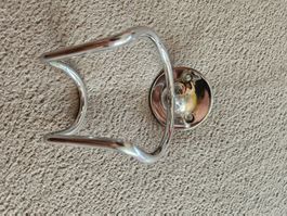 Alter Halter für Zahnglas verchromt