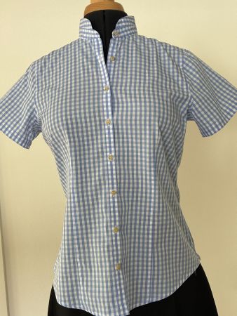 Vichy Kurzarmbluse von Reitmayer Gr 40