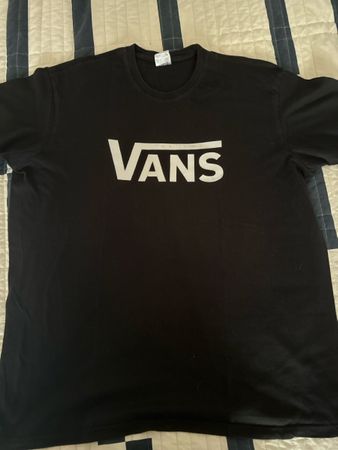 T-shirt Vans noir avec logo blanc taille XXL 