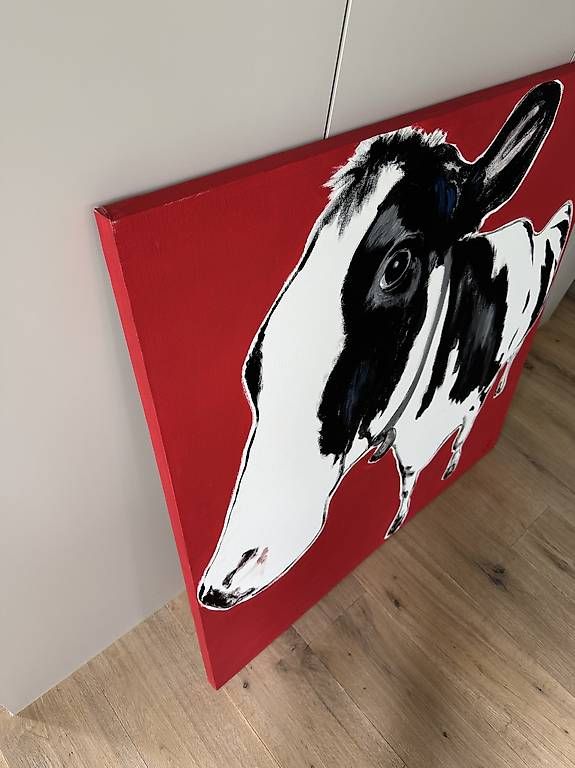 Foto & Immagini: Kuh Bild 100x100 auf Leinwand – Usato da Zürich venduto da hub_vt7l 3