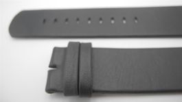 21 mm Leder Uhrenarmband grau, Nr. 33a