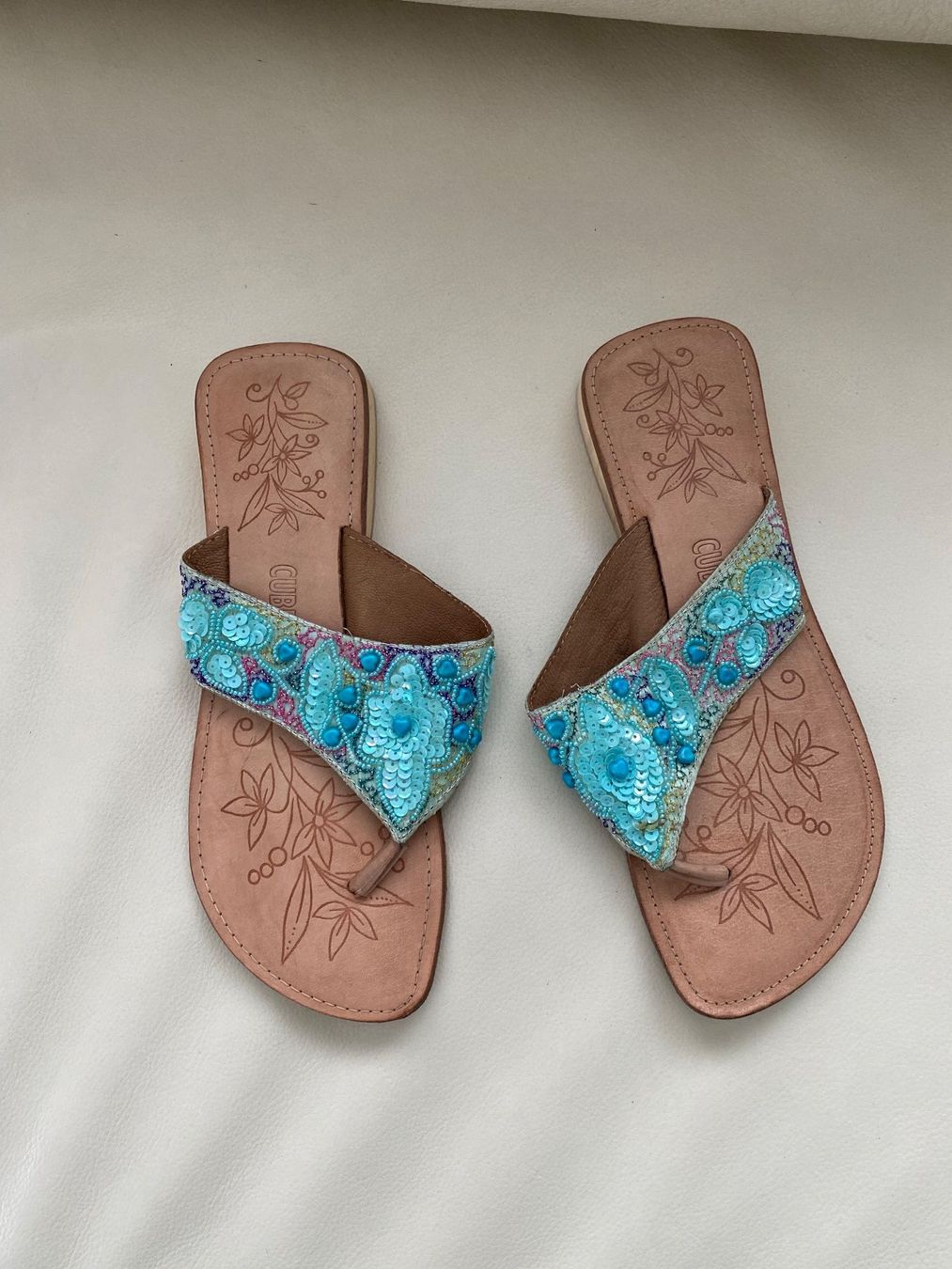 Cube Scarpe da donna: SUMMERTIME - stylische Flip-Flops mit Décor, türkis, 38 – Usato da Winkel venduto da ferrari2022 1