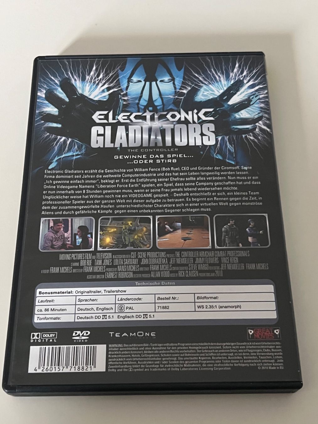 Tutti i DVDs: DVD Electronic Gladiators – Nuovo (secondo la descrizione) da Altstätten SG venduto da sheamus 1