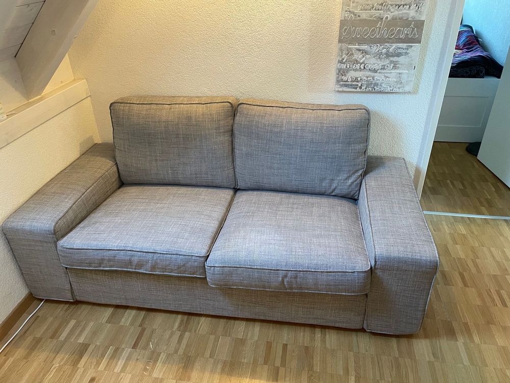Ikea Sofa KIVIK 2Sitzer mit Hocker Kaufen auf Ricardo