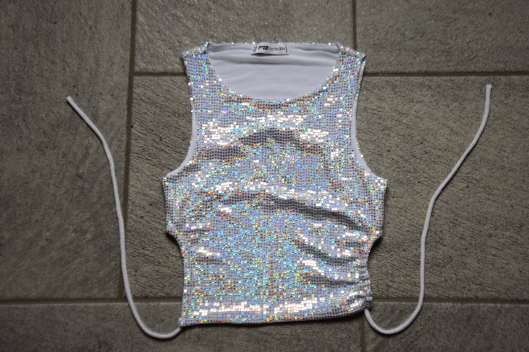 Top: Damen Glitter Top gr. XXS – Usato da Mezzovico venduto da finsteraar