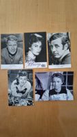 Original Autogramme auf Vintage Postkarten / Fotos (5 St.)