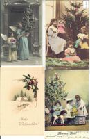 4 AK - Frohe Weihnachten - Buon Natale