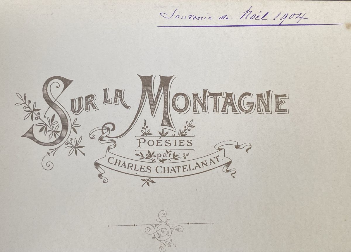 Bücher: Sur la montagne. Charles Chatelanat . – Gebraucht aus Biel/Bienne von sol_7wtq 2