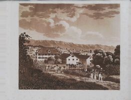 Nidelbad Rüschlikon Neujahrsblatt 1825 mit Ansicht