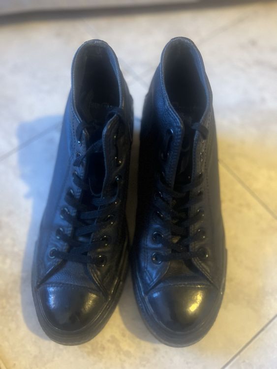 Converse All Start Black leather | Kaufen auf Ricardo