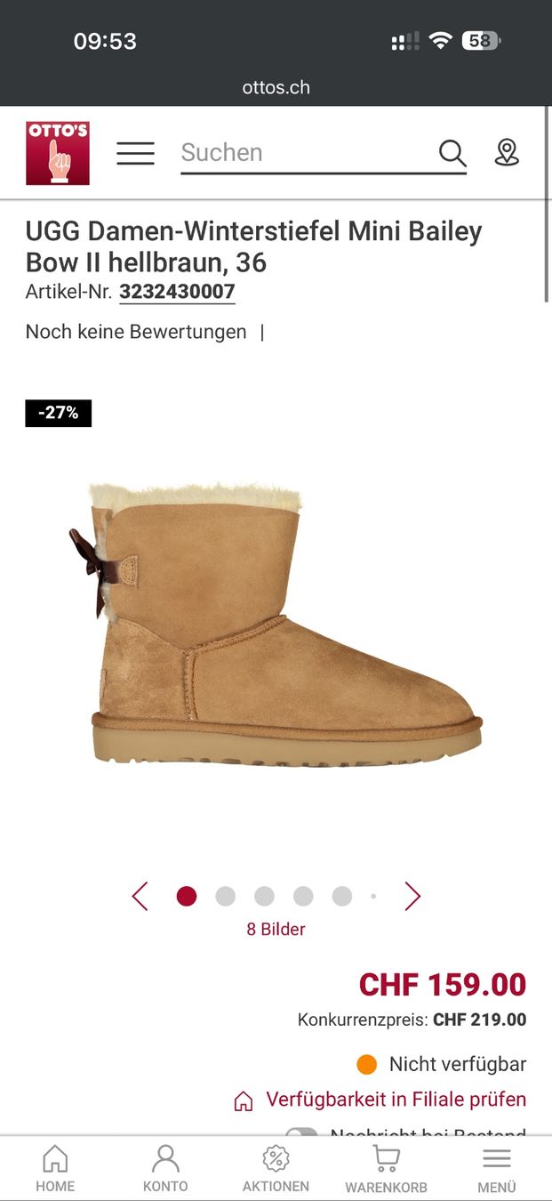Ugg Scarpe da donna: UGG Damen-Winterstiefel Mini Bailey Gr.36, braun – Usato da Siebnen venduto da Meer927 6