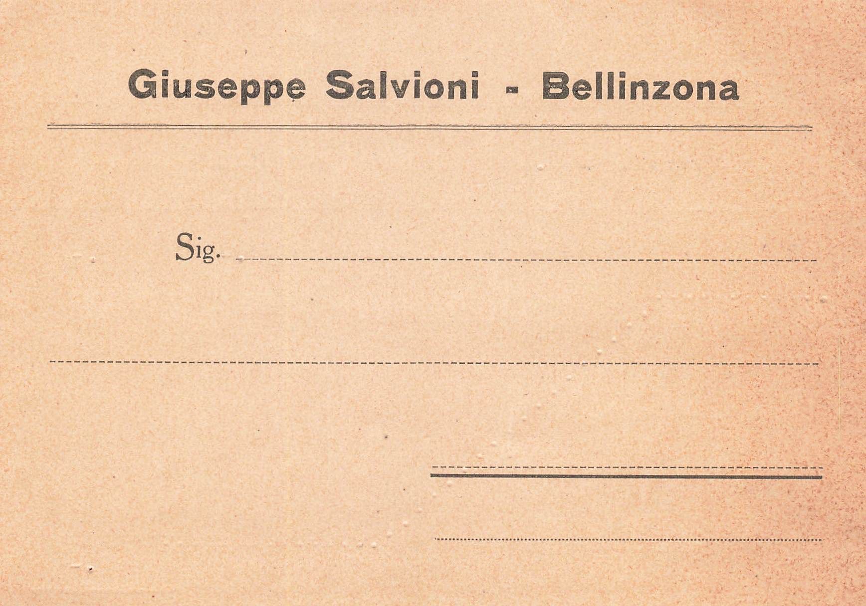 Ansichtskarten: Giuseppe Salvioni Bellinzona – Gebraucht aus Biasca von Blenio71