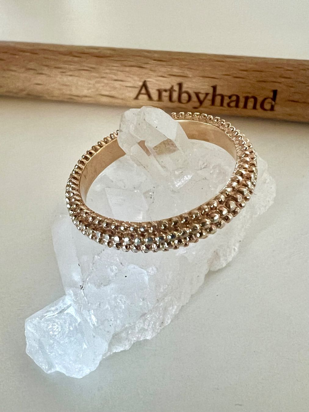 Anelli: SILBER RING 925+MP rosévergoldet IN EDLEM BUBBLE DESIGN – Usato da Ruswil venduto da artbyhand 7