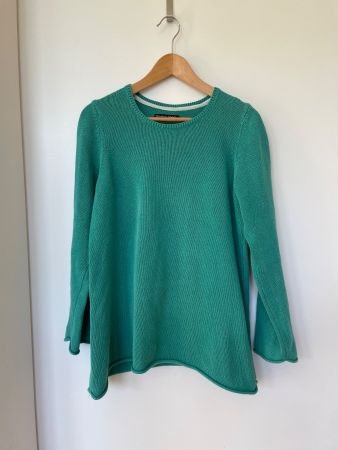 Schöner Gudrun Sjödén Baumwoll-Pullover/ Türkis/Grün Gr M