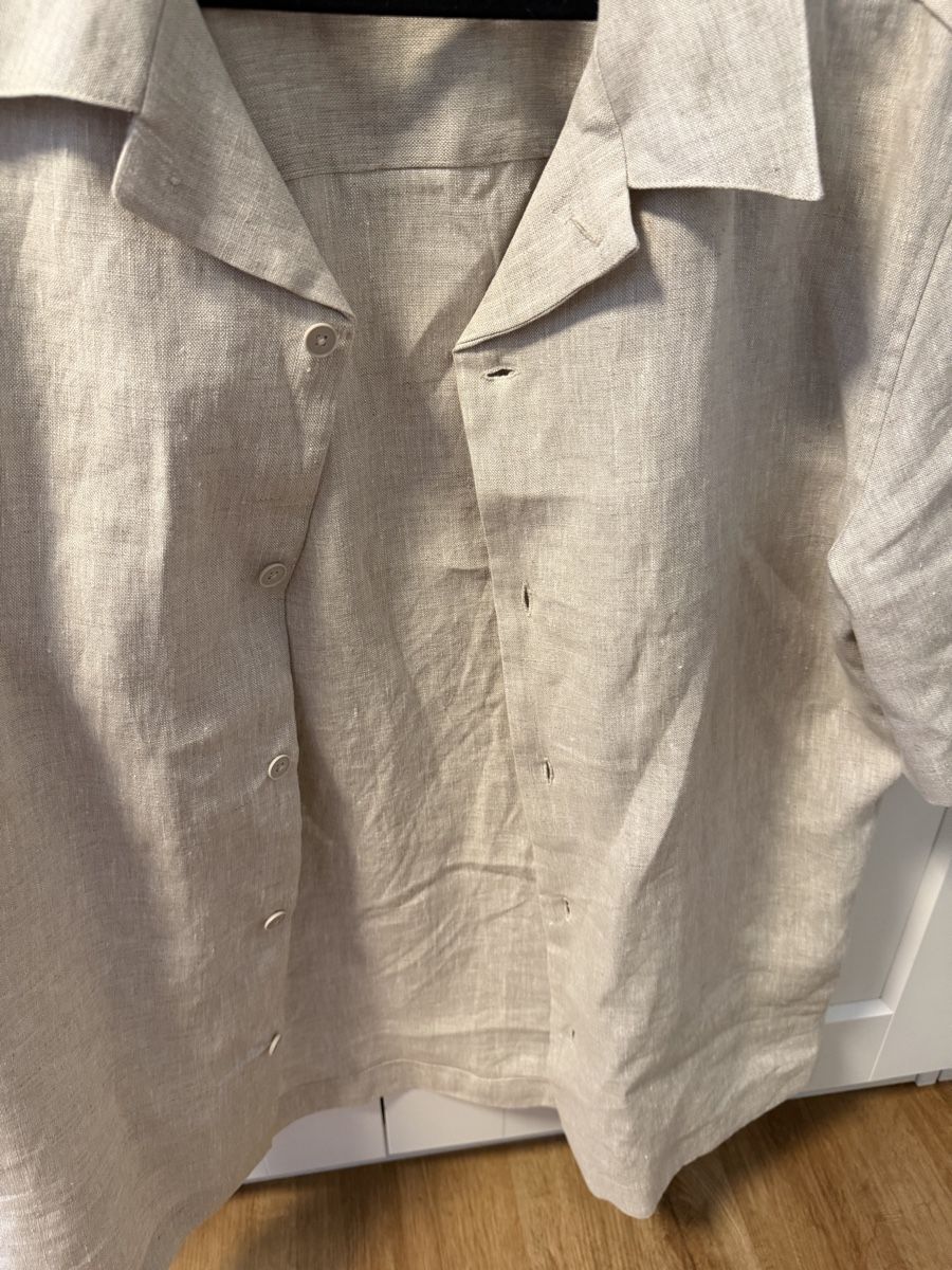 Zara Hemden: Zara Herren Leinenhemd kurzarm beige Grösse M  – Gebraucht aus Bassersdorf von Sandy456 2