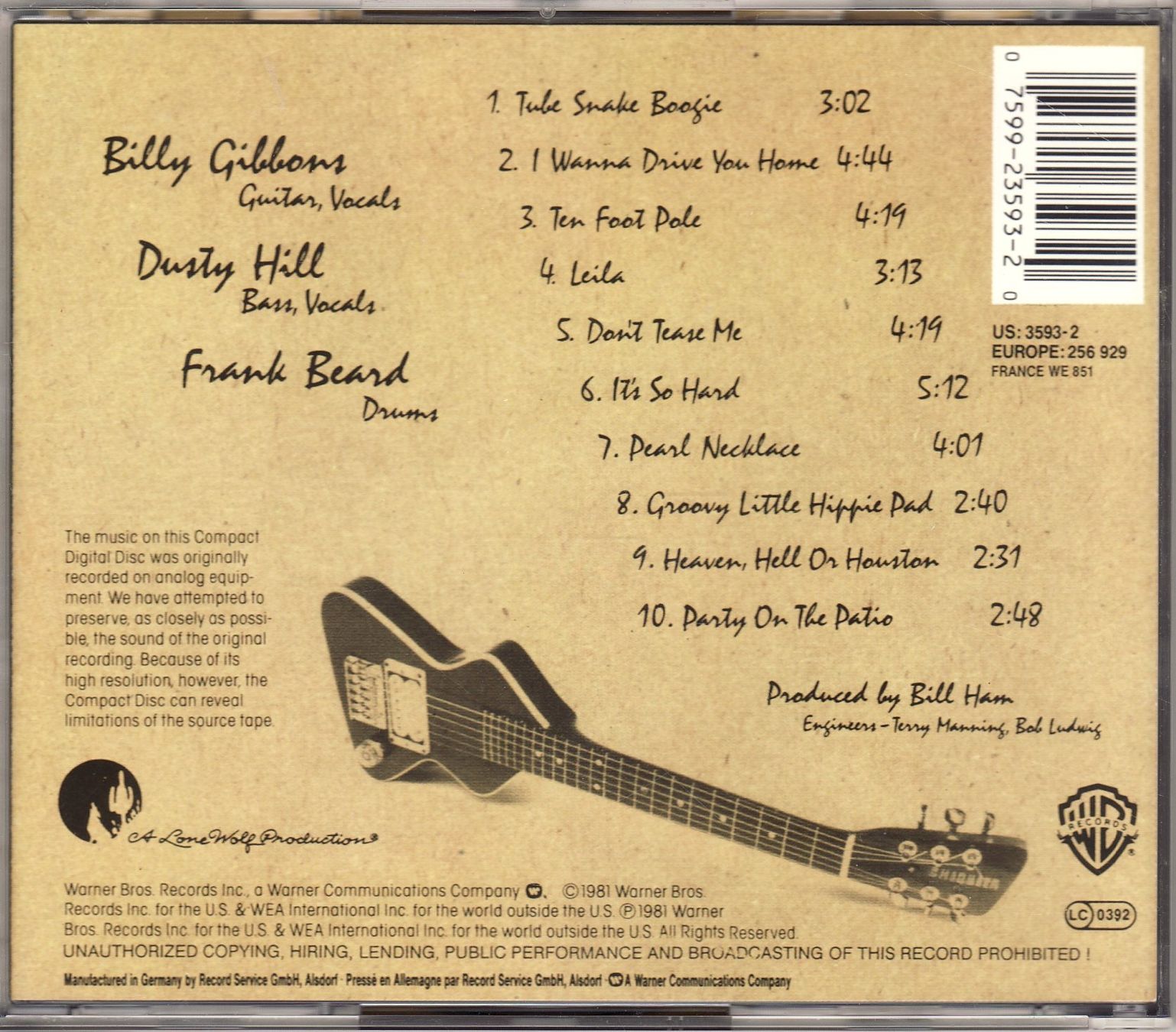 CD: ZZ Top – El Loco – Nuovo (secondo la descrizione) da Boussens venduto da catfood01 1