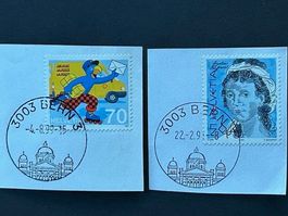🏛️ Bern Bundeshaus 1985-1999 🕹️ auf 3 Briefmarken wertig⭐️