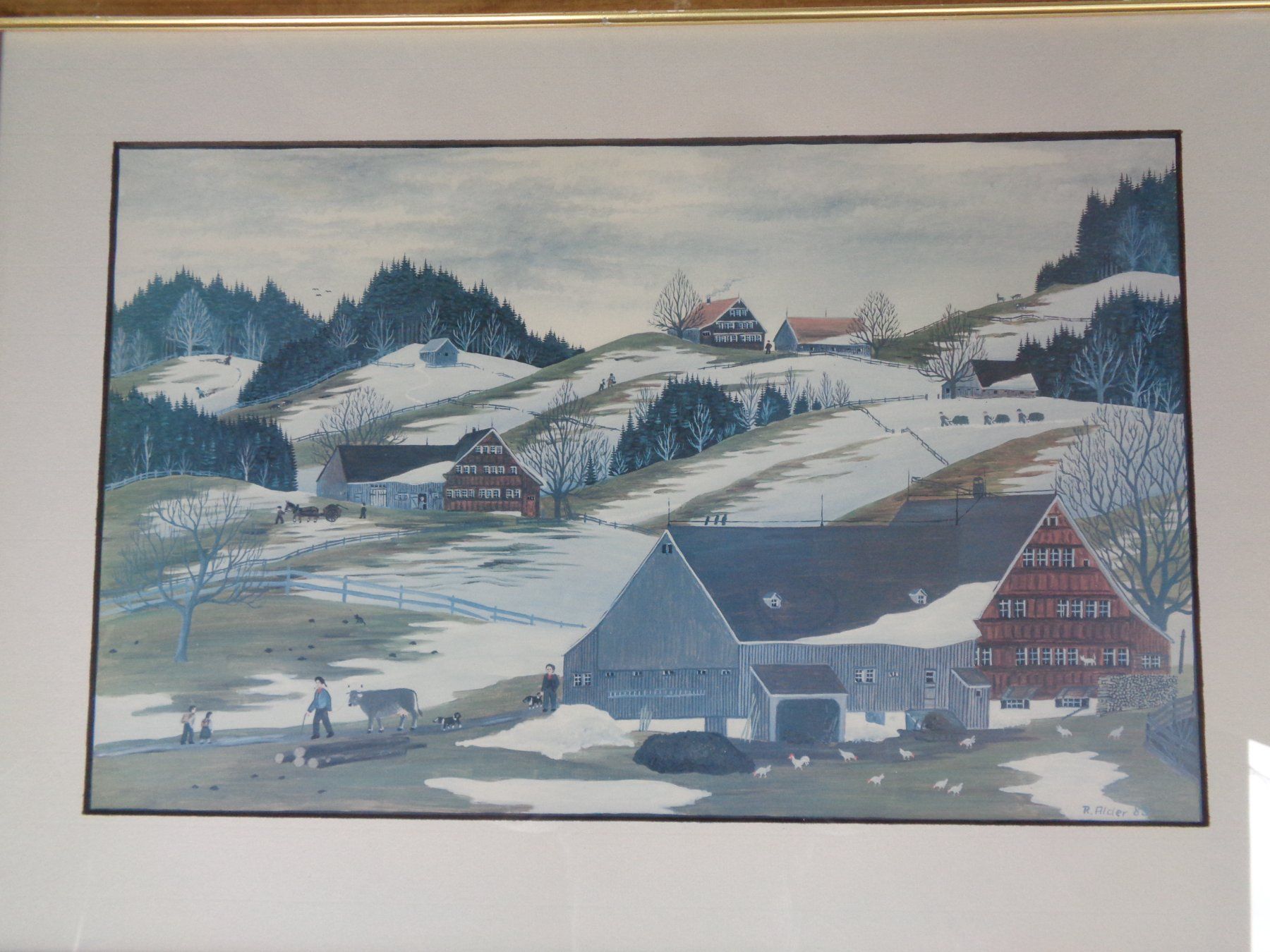 Grafica & Litografie: APPENZELLER BAUERNMALEREI DRUCK R.ALDER – Usato da Henggart venduto da linda666 2